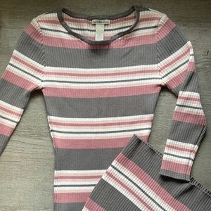 Pink Knit Sweater Dress